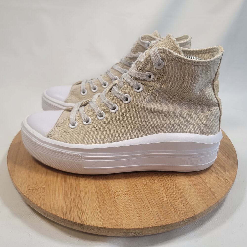 Converse All Star Chuck Taylor High Skateboarding Sneakers Shoes Women 8.5 Tan